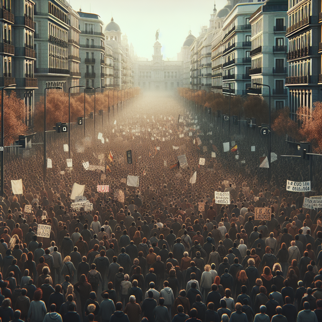 Protestas en Madrid: Clamor Popular por la Dimisión de Sánchez