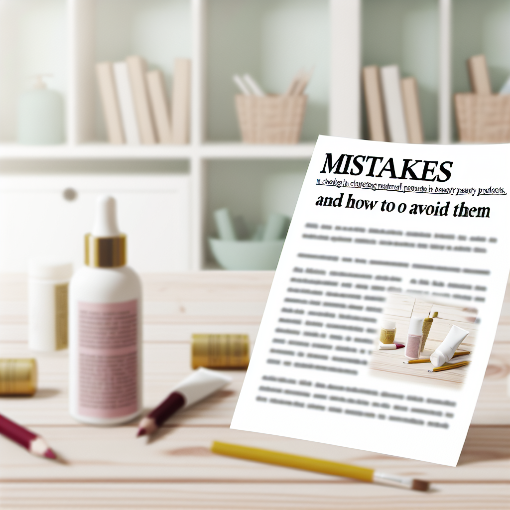 Errores al elegir productos de belleza naturales y cómo evitarlos